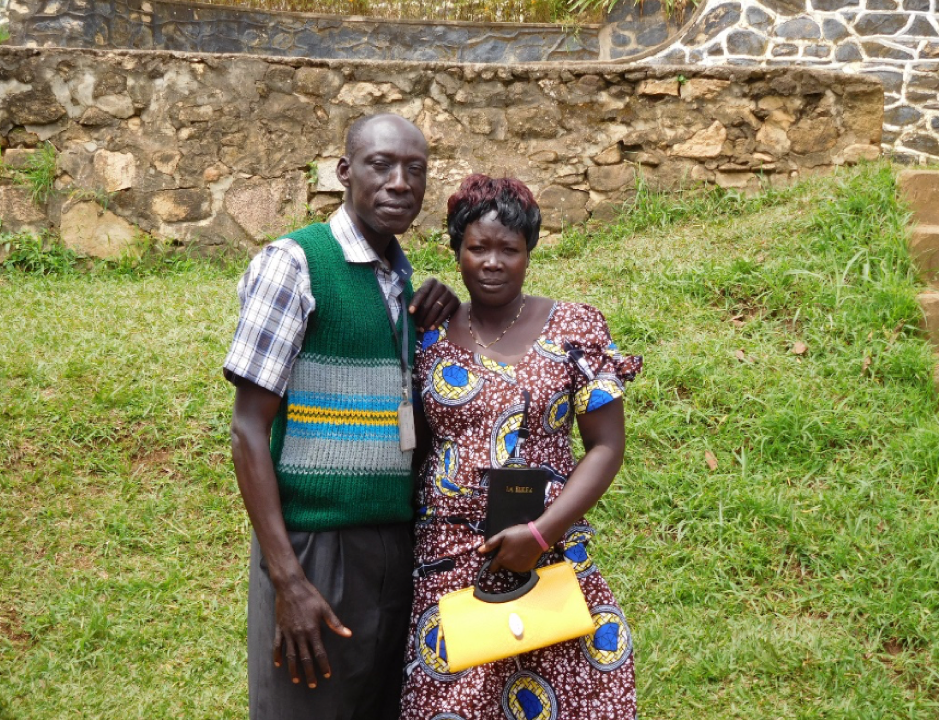 Isaac Mawa and his wife, Florence